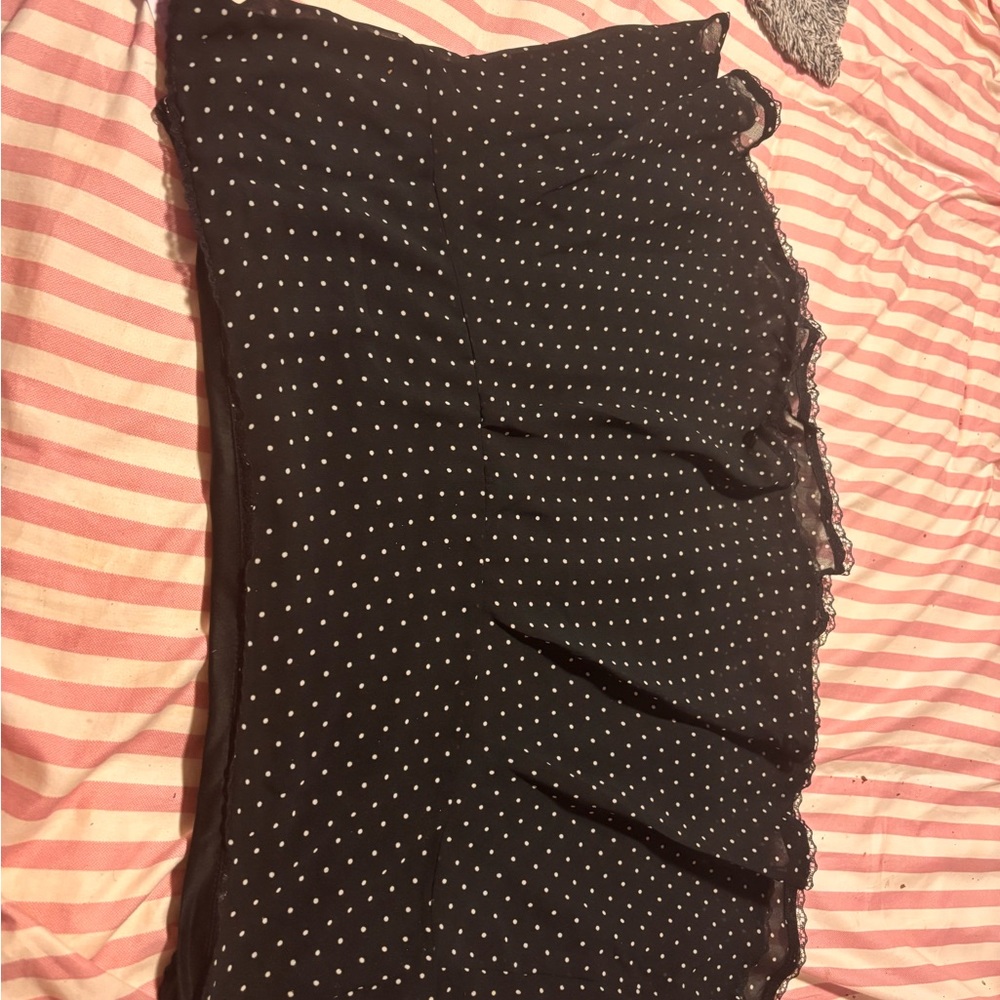 Target Black and White Polka Dot Skater Skirt